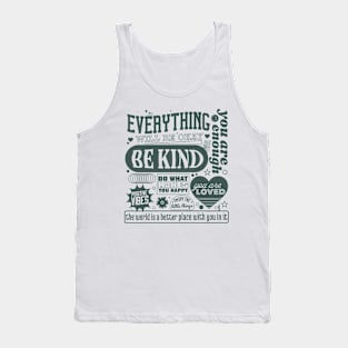 Positive quotes groovy Tank Top